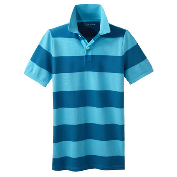 Giordano佐丹奴 Polo 男炫彩个性横间修身POLO 01012014 天蓝色 L