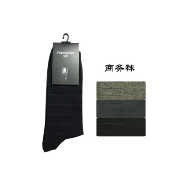 FiveNineZero(590) 2012年新款男式高配棉商务袜 5双装 颜色随机 号型25-27