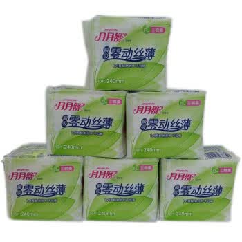 月月舒 瞬吸零动丝薄型棉质日用10片*6包