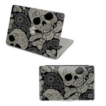 SkinAT 苹果笔记本MacBook外壳及底部保护贴膜 3M材料 花纹骷髅 Pro 15