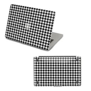 SkinAT 苹果笔记本MacBook外壳及底部保护贴膜 3M材料 黑白小格 Pro 15