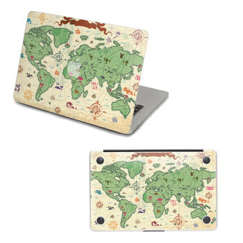 SkinAT 苹果笔记本MacBook外壳及底部保护贴膜 3M材料 手绘地图 Air 13 2011款