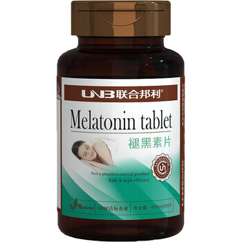 联合邦利 褪黑素片(松果体/改善睡眠)400mg×60片/瓶