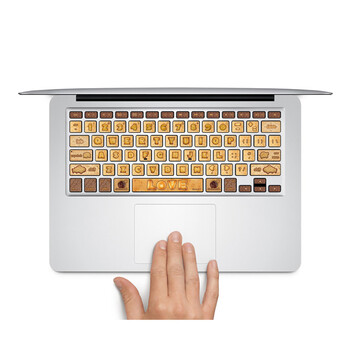 SkinAT MacBook苹果笔记本 iMac 键盘贴膜 保护贴 键盘膜 贴纸 饼干字母 Pro 15 (Retina)