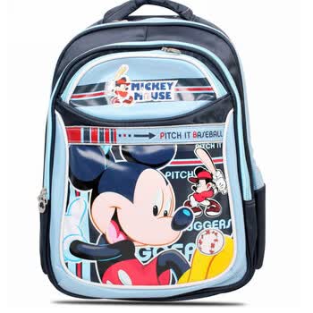 迪士尼disney 米奇小学生书包 儿童书包 SM80176 藏青