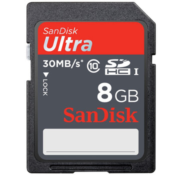 闪迪（SanDisk）Ultra至尊高速SDHC存储卡 8GB-Class10-30MB/s