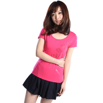 约晴 Utree 女士 纯棉 LOVETT T-shirt 粉色 XL