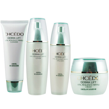自然堂CHCEDO 弹力紧致系列 四件套装 洗+水+乳+霜 保湿 补水 美白 抗皱