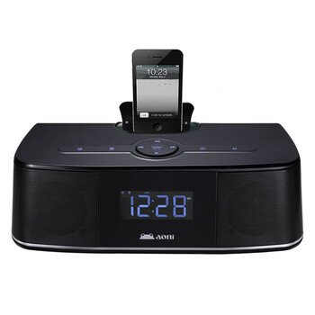 奥尼（aoni）苹果音箱 D553 双模供电/含麦/AUX/USB/SD卡/FM/闹钟/记忆播放/2.1声道 黑色