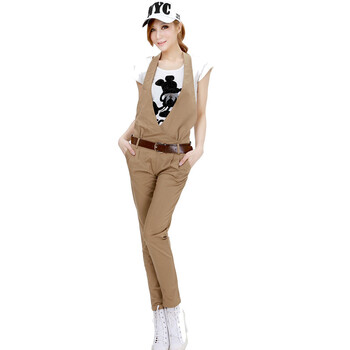 TUOYI2012新款最新上市女装时尚 休闲背带裤 裤子 5F-208 9806 卡其色 XL