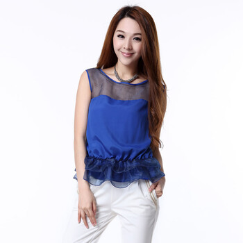 OSA2012夏装新款欧莎世家SC23455 蓝色 XL'