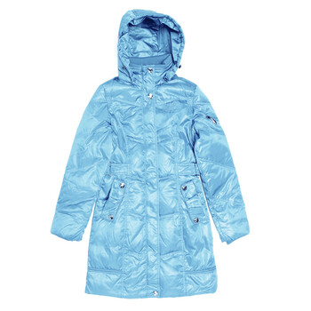 雅鹿 亮彩系列休闲女中长款羽绒服^@^YBC2530 天蓝色 175/XXL