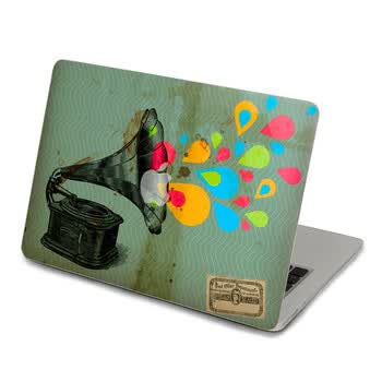 SkinAT 苹果笔记本MacBook外壳A面保护贴膜 3M材料 怀旧卡 Air 13 2008/09