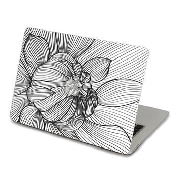SkinAT 苹果笔记本MacBook外壳A面保护贴膜 3M材料 白描花 Air 13 2010/11