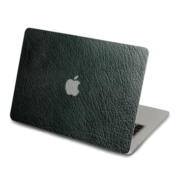 SkinAT 苹果笔记本MacBook外壳A面保护贴膜 3M材料 黑色皮革 Pro 17
