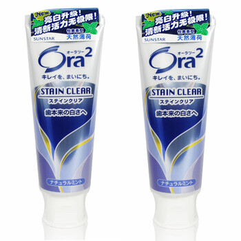 Ora2皓乐齿 亮白净色牙膏(天然薄荷味)（立式）140g 两支装