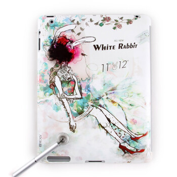 Snowkids ipad2保护壳触控笔套装 设计师系列 侬是谁？（保护壳、触控笔完美结合，创意支架）