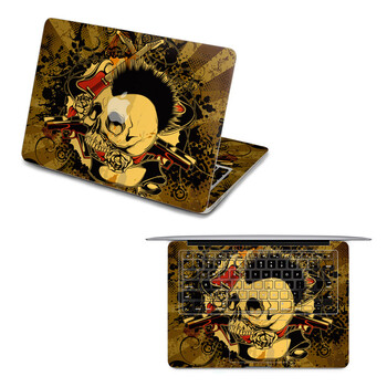 SkinAT 苹果笔记本MacBook全套保护贴膜 3M材料 狂野骷髅 Pro 13