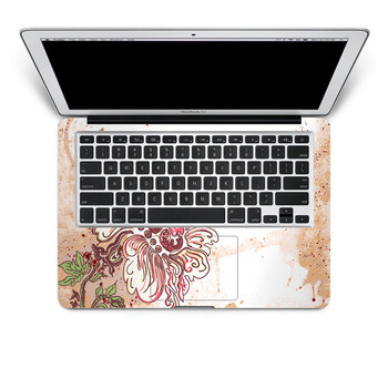SkinAT 苹果笔记本MacBook手托保护贴膜 不含键盘 3M材料 花的粉 Pro 15 (Retina)