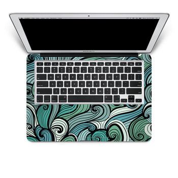SkinAT 苹果笔记本MacBook手托保护贴膜 不含键盘 3M材料 花纹9 Pro 17