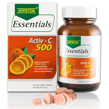 APPETON 爱必顿 益元素 咀嚼糖片 橙味（含维生素C500毫克）30粒（马来西亚）