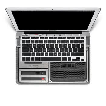 SkinAT 苹果笔记本MacBook手托保护贴膜 不含键盘 3M材料 卡带录音机 Pro 15 (Retina)