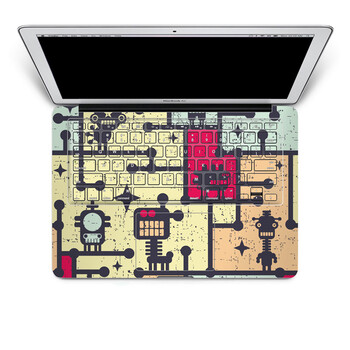 SkinAT 苹果笔记本MacBook手托保护贴膜 含键盘 3M材料 机械联盟 Pro 15