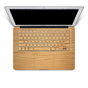SkinAT 苹果笔记本MacBook手托保护贴膜 含键盘 3M材料 经典浅色木纹 Pro 17