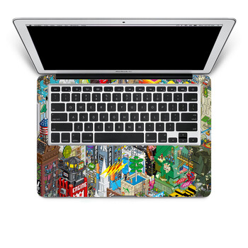 SkinAT 苹果笔记本MacBook手托保护贴膜 不含键盘 3M材料 像素画15 Pro 15 (Retina)