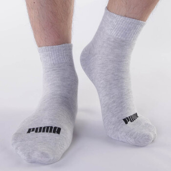 PUMA/彪马 男士绣花休闲袜 精梳棉袜子 商务袜短袜P14027 蓝色 25-27cm