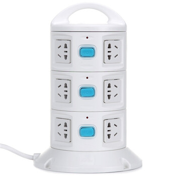 牛人（NIUREN) NR-238B 12位多开关型立式插座 1.8米