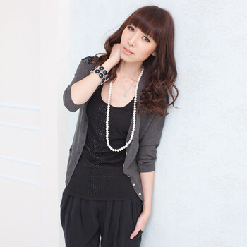 麦考林EUROMODA 女装 ELSA璀璨烫钻百搭T恤 多色可选 SF125495 黑色70 L