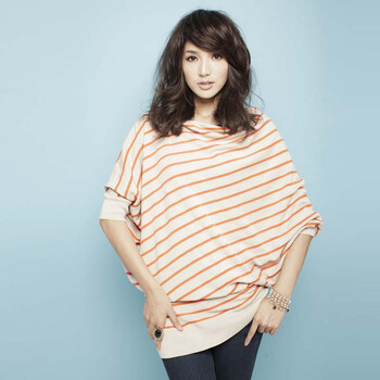 麦考林Jeans 女装 印象之旅条纹休闲韩版T恤 多色可选 SF126152 桔条纹59 L