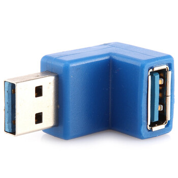 山泽(SAMZHE) ZU3-04 USB3.0 A公对A母 90度 转换头