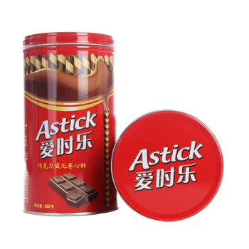爱时乐巧克力威化卷心酥330g*2