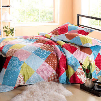 品诚家纺 全棉斜纹单品被套 1.5/1.8m 100%全棉 床上用品 时尚部落 200cm*230cm