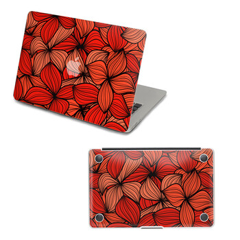 SkinAT 苹果笔记本MacBook外壳及底部保护贴膜 3M材料 花儿那样红 Pro 13