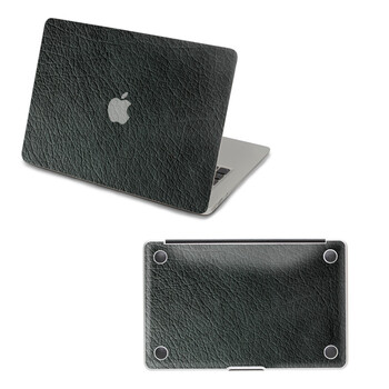 SkinAT 苹果笔记本MacBook外壳及底部保护贴膜 3M材料 黑色皮革 Air 13 2011款