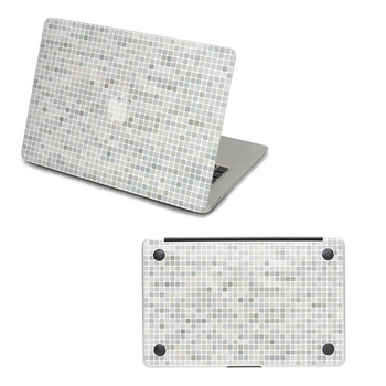 SkinAT 苹果笔记本MacBook外壳及底部保护贴膜 3M材料 灰色小格子 Pro 15