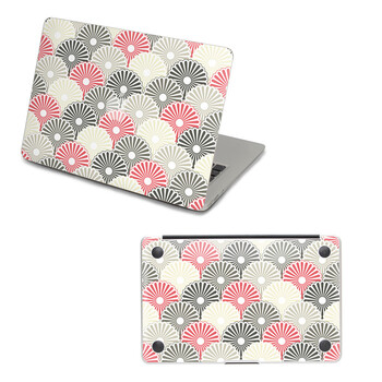 SkinAT 苹果笔记本MacBook外壳及底部保护贴膜 3M材料 日式花纹 Pro 17
