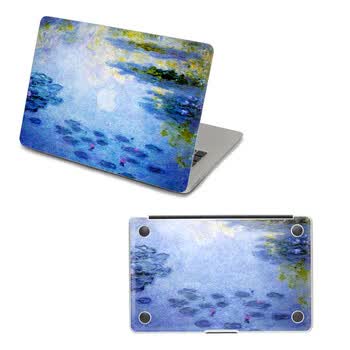 SkinAT 苹果笔记本MacBook外壳及底部保护贴膜 3M材料 睡莲 Pro 13