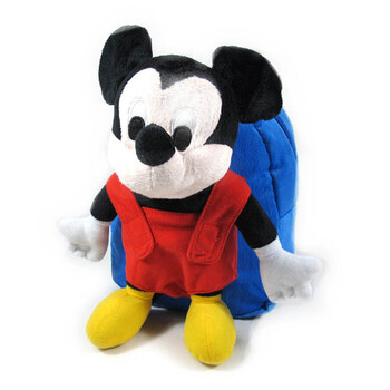 Disney/迪士尼 米奇米妮幼儿园毛绒小包 藏青