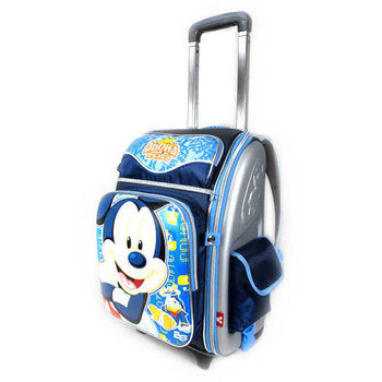 Disney/迪士尼 米奇米妮小学生太空减负拉杆书包 藏青
