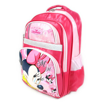 Disney 米奇米妮小学生儿童护脊书包 玫红