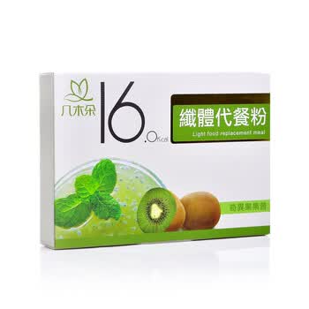 几木朵 台湾原装 纤体代餐粉 膳食纤维 低卡无糖饱腹果昔 奇异果味