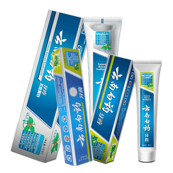 云南白药牙膏薄荷清新香型65g2支 留兰香型65g2支 冬青香型165g2支 组合