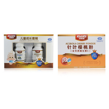 汤臣倍健 顶呱呱儿童成长套餐（鳕鱼肝油+牛乳钙片）+针叶樱桃粉30袋 送牛乳钙粉5袋
