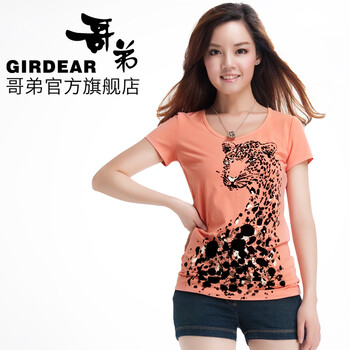 GIRDEAR 哥弟 女装2012修身微弹牛仔热裤短裤 蓝色 L