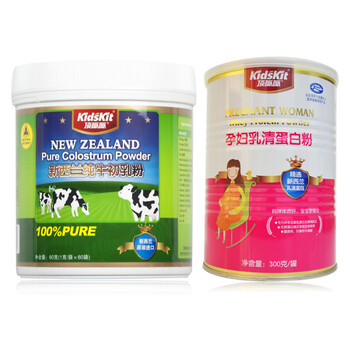 汤臣倍健 顶呱呱新西兰牛初乳粉（进口）60g + 孕妇乳清蛋白粉300G 送鳕鱼肝油20粒