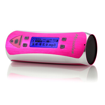 Miroad/酷道 T10(4G)顶级金属便携插卡音箱自行车音响低音炮 桃红